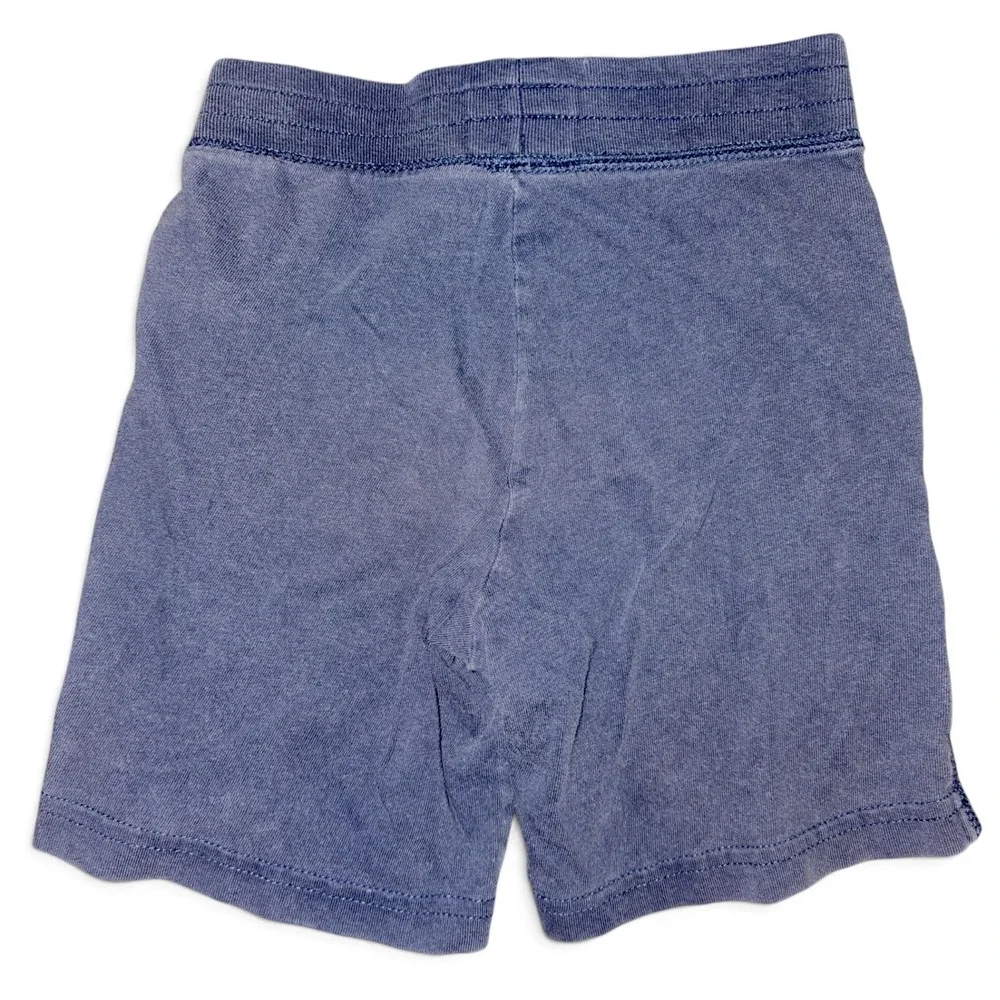 Gap Logo Jersey Shorts Toddler 4T Blue Good Drawstring Elastic Waist Pockets